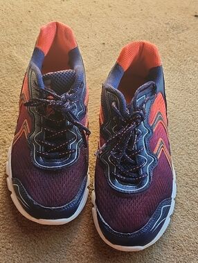 Fila Women's Sneakers in Navy and Coral Orange